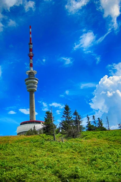 Praded tower in Jeseniky mountains — Stock Photo, Image