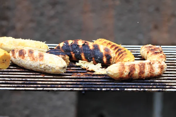 Frisch gegrillte Bananen — Stockfoto