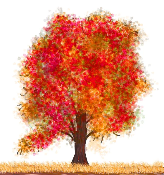 Autunno albero a foglia — Foto Stock