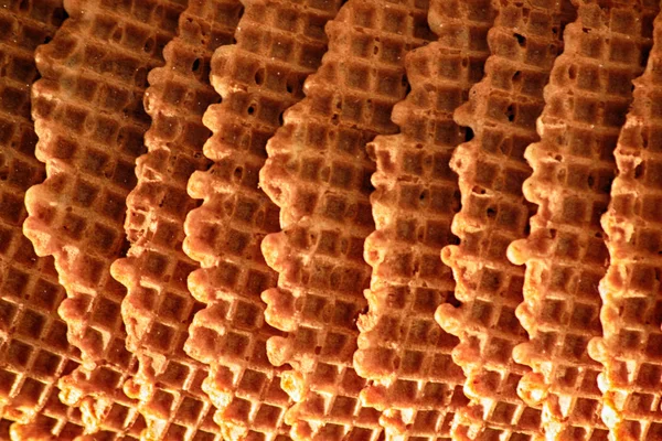 Waffle slices background — Stock Photo, Image