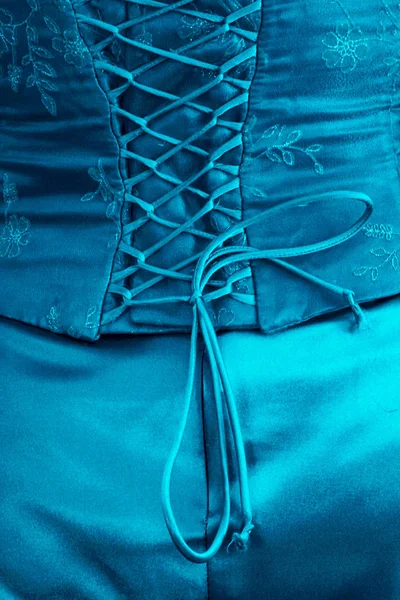 Detalhe de roupas azuis — Fotografia de Stock