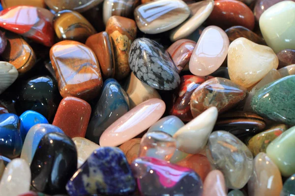 Färg pärlor mineralsamling — Stockfoto