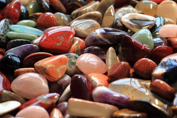 Renk taşlar mineral koleksiyon — Stok fotoğraf
