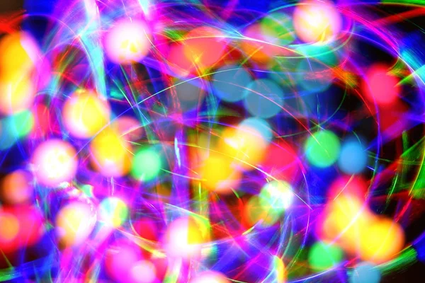 Christmas lights in the motion — Stock Photo, Image