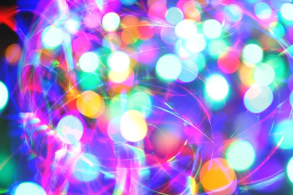 Luzes de cor de Natal — Fotografia de Stock