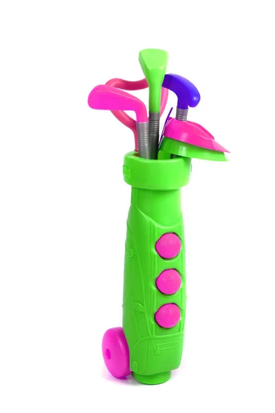 Пластиковая игрушка для гольфа i — стоковое фото
