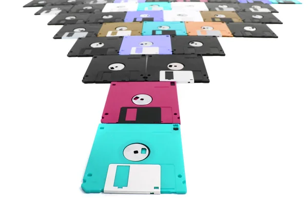 Discos de disquete velhos — Fotografia de Stock