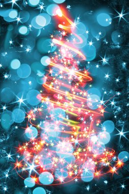 Noel ağacı renkli ışıklar