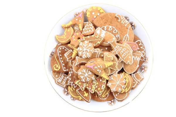 Christmas gingerbread isolated — Stock Photo, Image