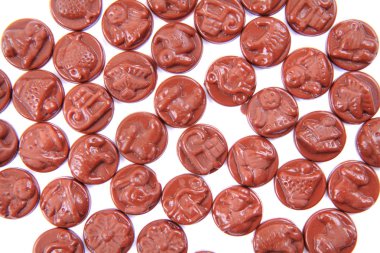 Noel çikolata izole