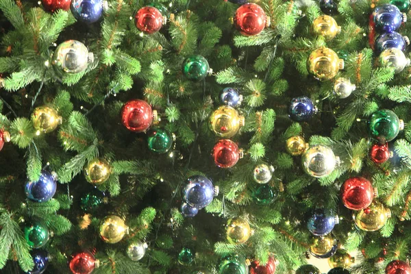 抽象圣诞节树灯 — 图库照片