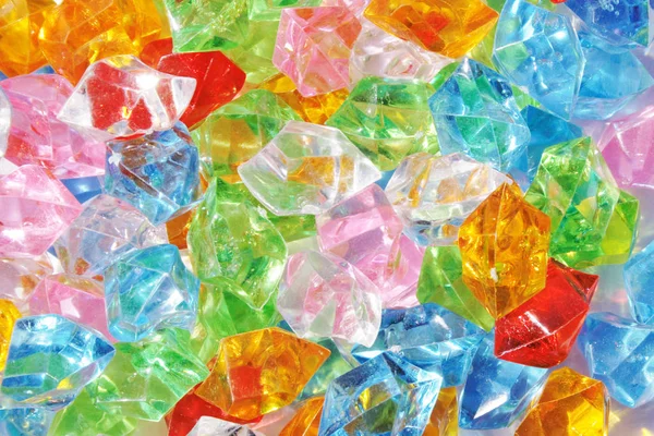 color plastic diamonds