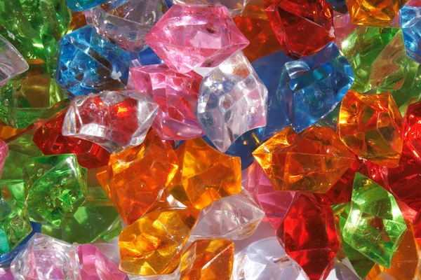 Kleur kunststof diamanten — Stockfoto