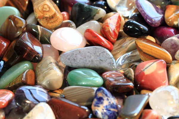 Colore gemme collezione minerale — Foto Stock