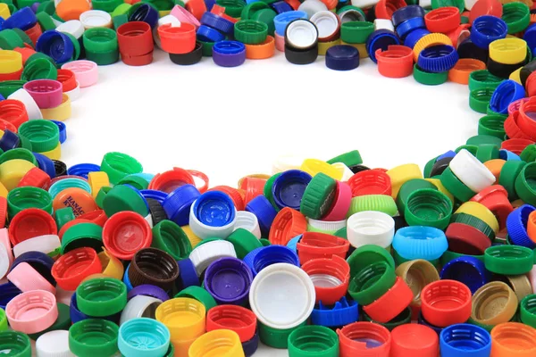Colore Tappi Plastica Texture Come Sfondo Molto Bello — Foto Stock