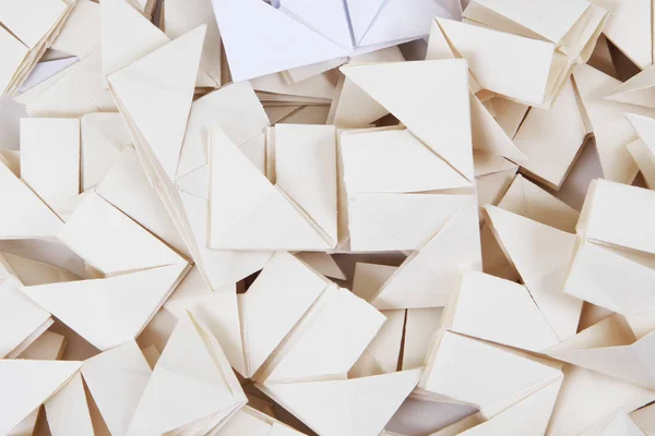 Origami Papiere Schiffe Als Schöner Einfacher Hintergrund — Stockfoto