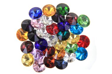 renk plastik elmas izole