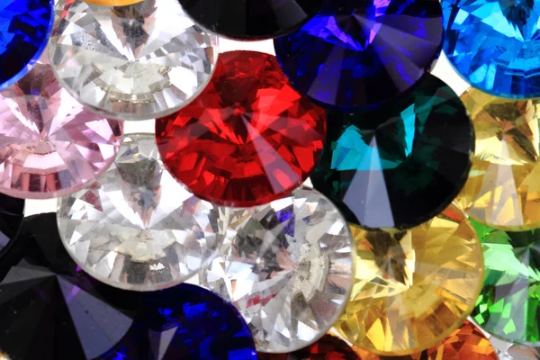 Color plastic diamonds texture — Stock Photo, Image