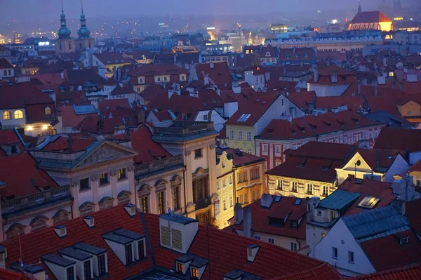 Zobacz starej Pragi od klementinum tower — Zdjęcie stockowe