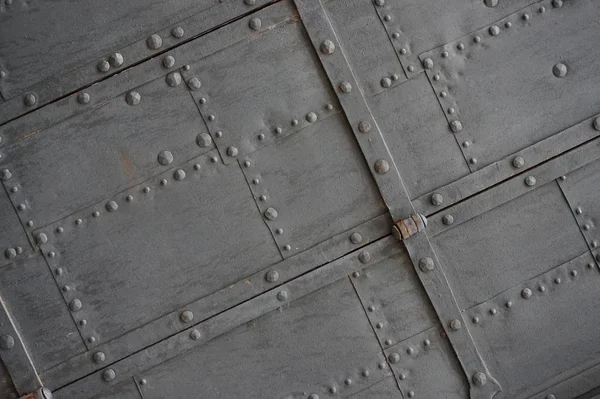 Steel door texture — Stock Photo, Image