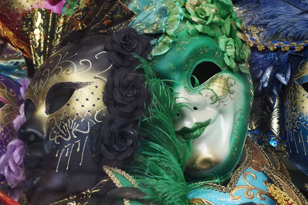 Carnival face mask background — Stock Photo, Image