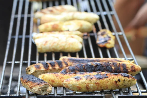 Traditional grilled bananas — Stock Photo, Image