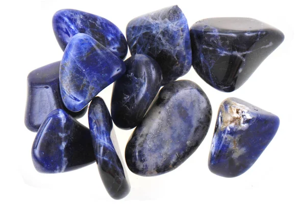 Lapis lazuli kolekcja mineralna — Zdjęcie stockowe
