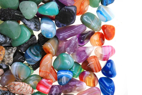 Natural color gems background — Stock Photo, Image