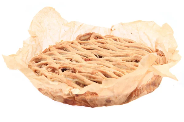 Apple pie texture isolated — Stock Photo, Image