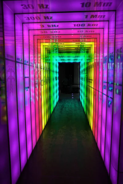 Rainbow Light Door Very Nice Background — Stock Photo, Image