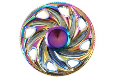 renk metal spinner oyuncak 