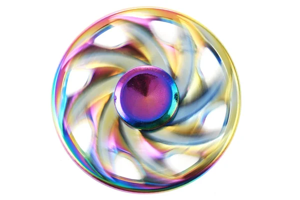 Color metal spinner toy — Stock Photo, Image