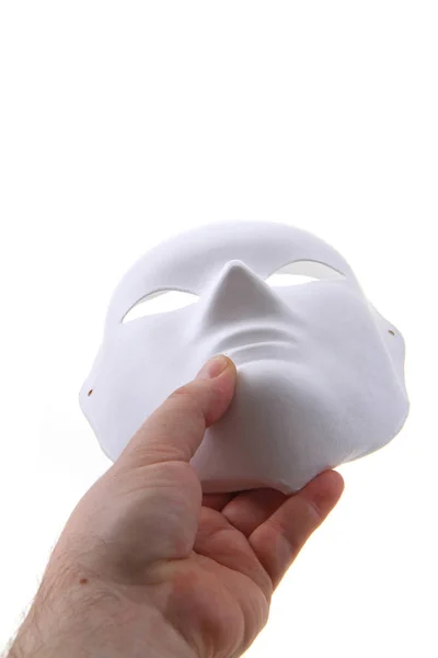 Dokument white paper maska, samostatný — Stock fotografie