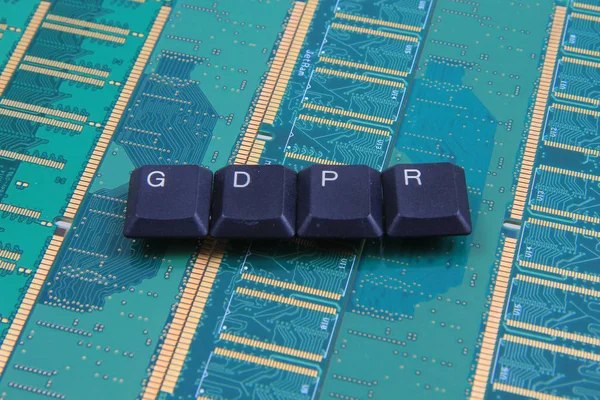 Gdpr - Allgemeine Datenschutzverordnung in der Europäischen Union — Stockfoto