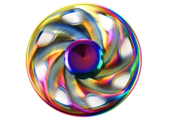 Color metal spinner toy — Stock Photo, Image