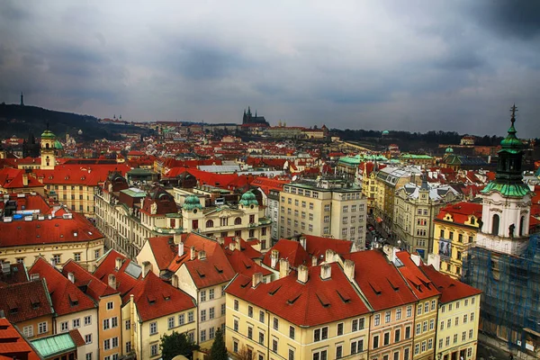 Güzel manzara olarak Prag Kalesi — Stok fotoğraf