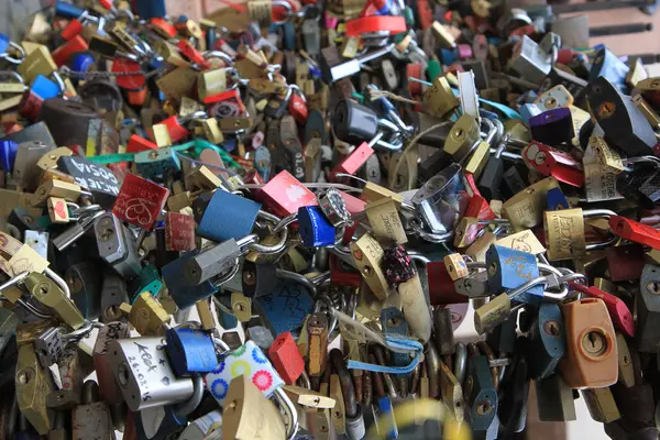 Lucchetto come problema di visite turistiche — Foto Stock