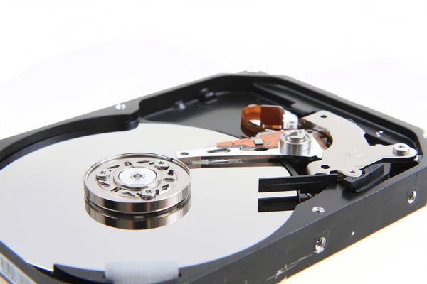 Open new harddrive as nice technology background Stock Picture