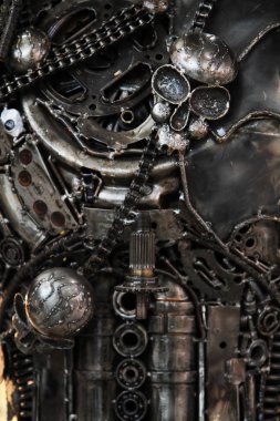 soyut motosiklet çelik arka plan