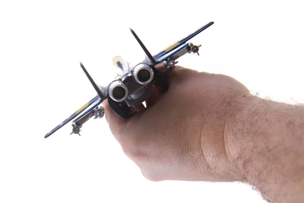 Air fighter toy isolated — Stock Photo, Image