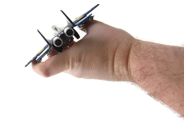 Air fighter toy isolated — Stock Photo, Image