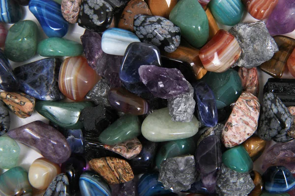 Gemas minerales de color fondo — Foto de Stock