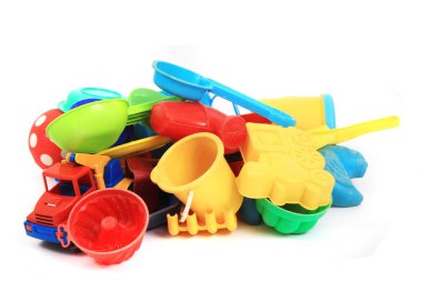 Plastik kum oyuncakları