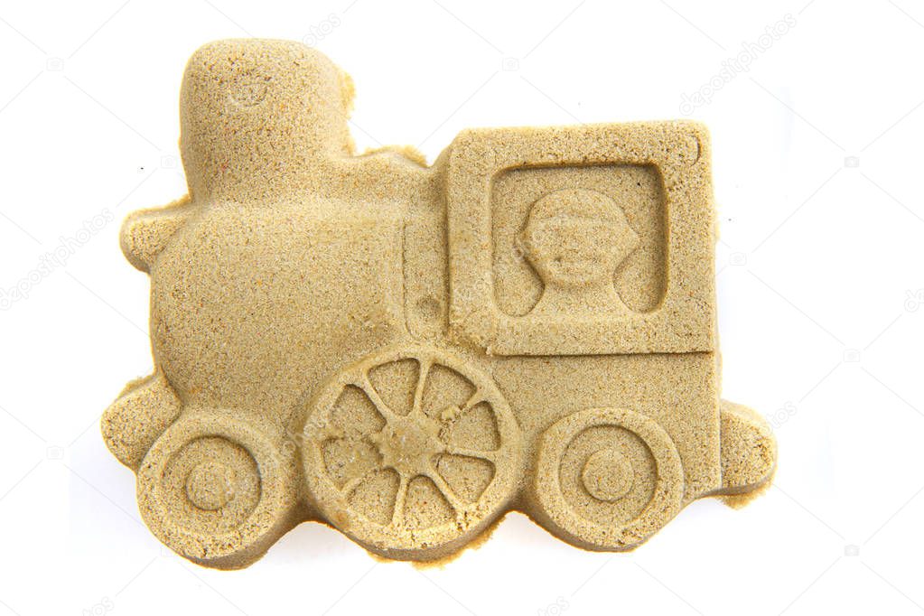 sand object train isolated