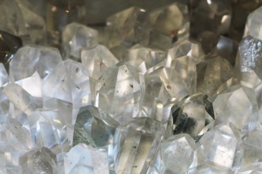 beyaz kristal mineral doku