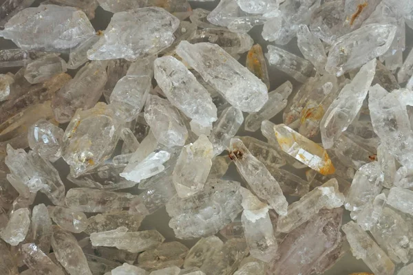 Beyaz kristal mineral doku — Stok fotoğraf