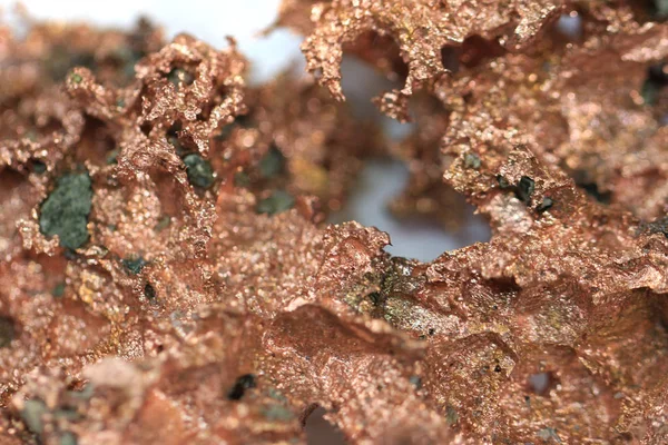 Kupfermetall Mineralstruktur — Stockfoto