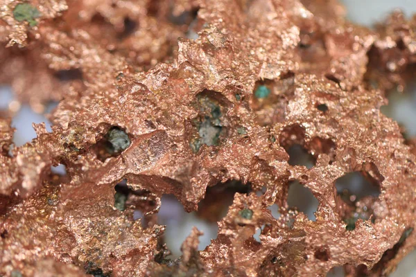 Struttura minerale di rame metallo — Foto Stock