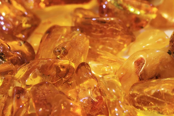 Amarillo ámbar mineral colección textura — Foto de Stock