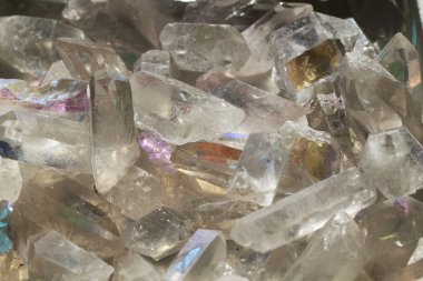 beyaz kristal mineral doku